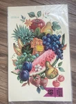 Vintage Meyercord Decorator Decal Fruit #1526-A Watermelon Pineapple Grapes. Fixed Price $8.39.
