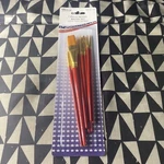 Supply Golden Taklon 7PC Nylon Hair Artist Paint Brush Set. Fixed Price $6.40.