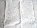 2 New Percale Pansy Pillowcases Stamped Embroidery Paint Pansies Flower Tri Chem. Fixed Price $7.50.
