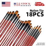 18PCS Brushes Set Art Supplies For Acrylic Oil Watercolor Detail Painting. Fixed Price $11.95.