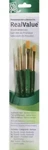 Gold Taklon Real Value Brush Set 4/PKG. Fixed Price $9.99.