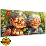 Vaiieyo 5D Elderly Couple Diamond Art Kit For Adults 12X24 Inch. Fixed Price $20.00.