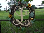 Wooden Letters, Monogram Vine (l) Letter, Unfinished Wall Large. Fixed Price $14.51.