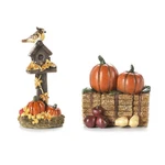 Darice Fall Decor - Resin Mini Fairy Garden Birdhouse Bale Of Hat 2PC Set. Fixed Price $12.99.