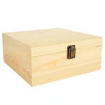 Unfinished Wooden Box, Storage With Hinged Lid, 9X9X4 Inch Pine Wo.... Fixed Price $26.47.
