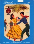 Meyercord Decals X133-D Vintage 1950S Folk Dance Home Decor Wall Art. Fixed Price $12.49.