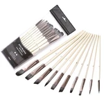 Pennelli 10-PIECE Artist Brush Set For Oil, Watercolor & Gouache Painting. Fixed Price $16.65.