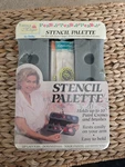 Stencil Magic By Delta Palette Holds 10 Paint Cremes And Brushes. Fixed Price $30.00.
