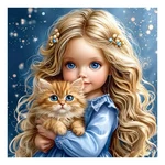 Sjutouci Cat Diamond Art Kits For Adults, 12X12 Inches, Multicolored. Fixed Price $13.99.