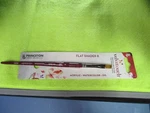 Princeton Velvetouch Flat Shader #8 & Long Round. Fixed Price $20.95.