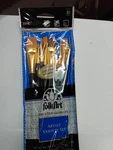 Plaid Folkart Multiple Sizes In. W Flat Taklon Bristle Paint Brush Set. Fixed Price $11.99.