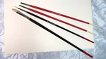 Lot Artists Pro White & Stroke Acrylic Brushes -creative Mark Supply. Fixed Price $16.00.