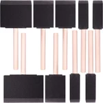 10 Piece Flat Flexible Poly Foam Bevel-tipped Brush Set With Wooden Handles Id. Fixed Price $12.97.