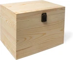 10X7X7-INCH Unfinished Wooden Box With Hinged Lid & Front Clasp For Diy Art Proj. Fixed Price $32.95.