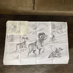 Picture To Paint Tri-chem Artex 8182 Big Horns Snow Extra Large 24 36. Fixed Price $24.95.