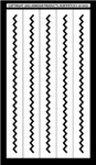 Armour Etch Rub Stencil, Zig Zag Border, 5" X 8". Fixed Price $10.95.