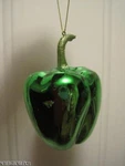 Blown Glass Green Bell Pepper Garden Salsa Foodie Christmas Ornament Nwt. Fixed Price $24.91.