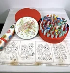 Vtg Tri-chem Liquid Embroidery 48 Paint Lot Kit W/ Case Patterns Tubes Usa *read. Fixed Price $112.46.