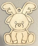 Ready To Paint Wood Ornament - #339 Sitting Reindeer Free Shipping. Fixed Price $6.00.