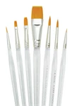 Royal Clear Choice Gold Taklon Artist Paint Brush Sets(filbert,round,shader,etc). Fixed Price $13.99.