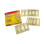 Ch Hanson 10148 Stencil Set-letter/number 1" Brass 92PCS.. Fixed Price $100.41.