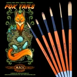 Andrew Mack Tidwell Foxy Tails Signature Series Pinstriping Brushes Set Of 6. Fixed Price $48.00.