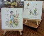 New "keep Life Simple" "stay Young Heart" Small Watercolor Sign With Easel. Fixed Price $16.75.