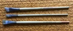 3 Vintage Long Handle Robert Simmons Artist Brushes Series 95 Angle Shaders Usa. Fixed Price $30.00.