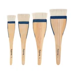 Creative Mark Mandalay Professional Goat Hair Hake Brush - Set 4 Wide Paint. Fixed Price $39.46.