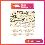 Kitbeads 200PCS Random Wooden Fish Cutouts Unfinished Sea Animal Charms Undyed. Fixed Price $14.81.
