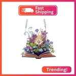 Aiyuanzsh Diy 5D Diamond Art Hanging Pendant Kit Flowers Blooming The Book. Fixed Price $14.29.