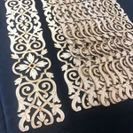 Bundle B-001-LASER Cut Moroccan Carved Geometric Wooden Panel Pack Of 10PCS. Fixed Price $97.50.