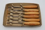 Robert Sorby Sheffield England 6-PIECE Wood Carving Chisel Set Vintage Boxed. Fixed Price $450.00.