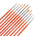 Small Enamel Brushes Set - 11 Pieces Detail Painting Kit For Artists, M.... Fixed Price $11.51.