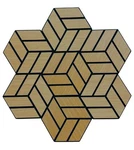 Hexagon 3D Design Wood Veneer Honeycomb Cutout Wall Decor Panels Walnut 10PCS. Fixed Price $59.95.