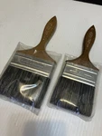 Vintage Osborn #444 Pure Bristle Walnut Line Wood Handle Paint Brushes 3 /. Fixed Price $17.95.