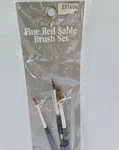 Vintage Loew-cornell Hair Red Sable Paint Brushes New Set Of 3 Sizes 1 5. Fixed Price $15.00.