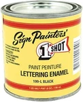 Shot Sign Painter's Fade Resistant Oil Based Lettering Enamel (199-L Black). Fixed Price $44.99.