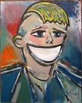 Martin Boyle Plumsworth Oil Painting Wood Smile Original 8X10 Signed Crowell. Fixed Price $37.00.