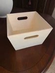 Woodline Works Unfinished Storage Box 11X8 Size Large Wooden Handles. Fixed Price $24.50.