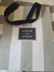 Janie Jack Paper Shopping Gift Bag 10"X 8" 4.5" Pre-owned Sash Handle. Fixed Price $15.99.