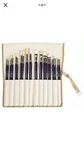 Artist Paint Brush Set 24-PIECE By Smb Always (dark Brown Handles). Fixed Price $19.99.