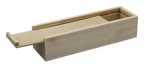 Unfinished Wooden Pencil, Pen, Stash, Trinket Storage Box With Slide Top. Fixed Price $5.98.