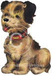 Vintage Image Shabby Retro Sweet Brown Puppy Dog Waterslide Decals AN568. Fixed Price $13.99.