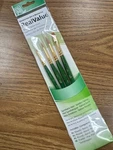 Synthetic Gold Taklon Real Value Set 4 Brushes/pkg, Princeton Art &. Fixed Price $6.00.