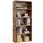 Bookshelf 3-6TIER Storage Adjustable Bookcase Open Wood Magazine Organizer. Fixed Price $68.00.