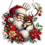 Vodapyc Christmas Santa Diamond Art Hanging Kit For Adults, Diy Double Sided .... Fixed Price $26.37.