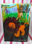 Darling 1970'S Crochet Creatures Animal Kit 7" Lion Vogart Crafts Style #3101. Fixed Price $16.00.