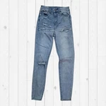 American Eagle Women's Stretch Curvy Super Hi-rise Jegging Blue Jeans 0R. Fixed Price $12.74.