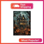 Ceovr Halloween Diamond Art Kits For Adults, 5D Full Drill Castle Pumpkin. Fixed Price $11.46.